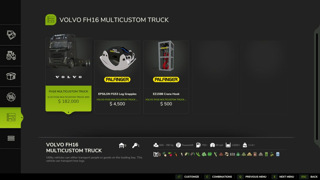 VOLVO FH16 MULTICUSTOM TRUCK