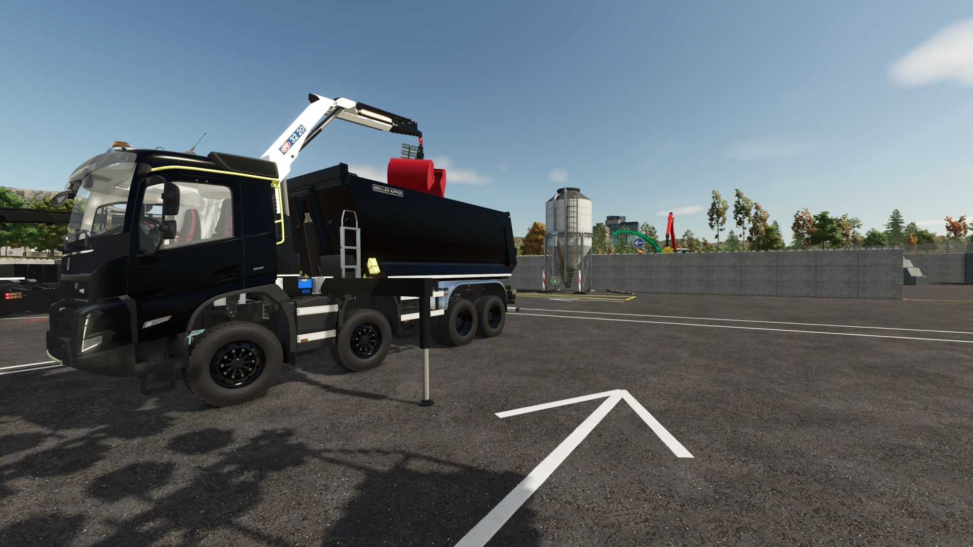 Basculante Volvo FMX com grua HMF 3220