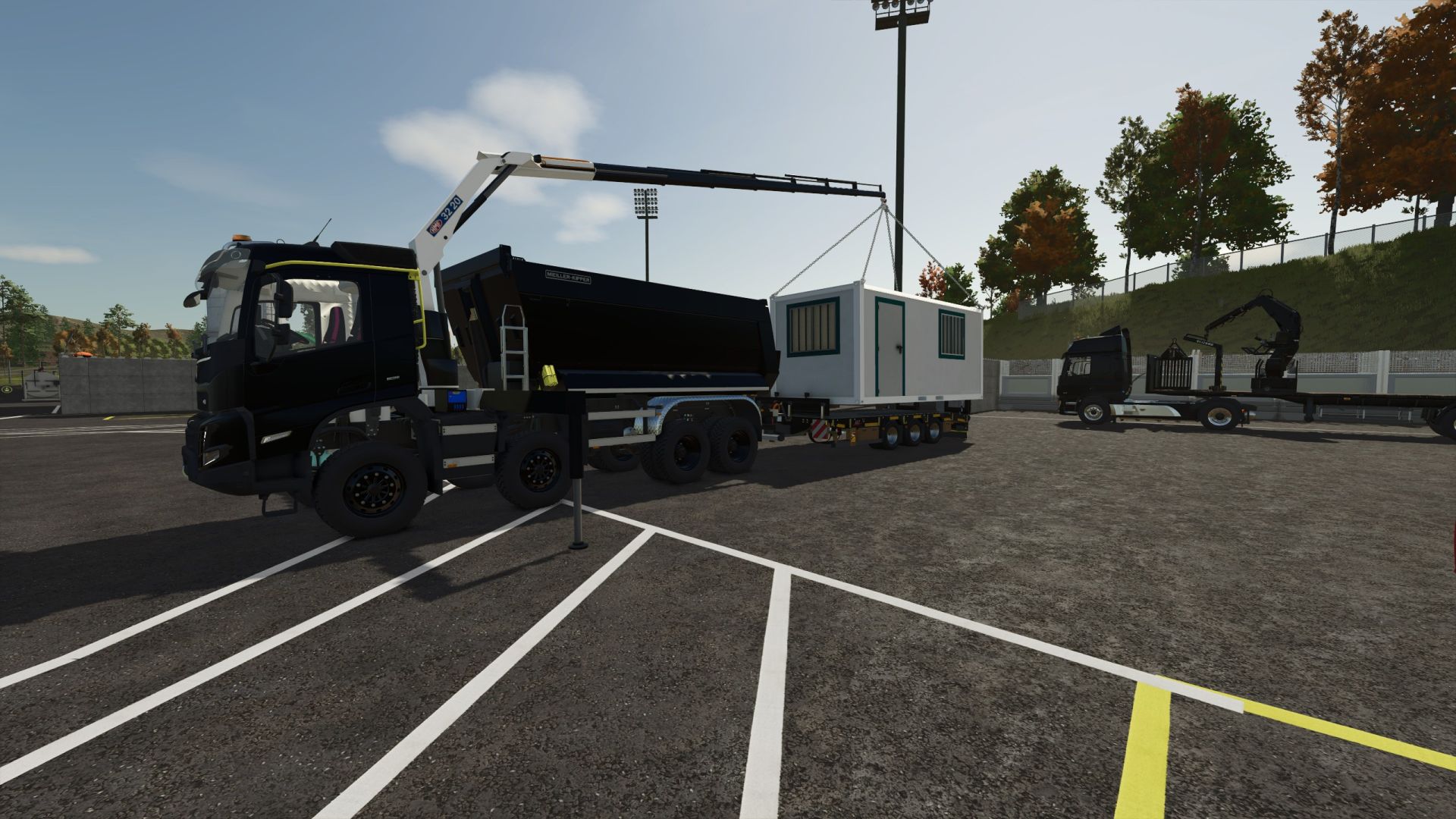 HMF 3220 vinçli Volvo FMX damperli kamyon