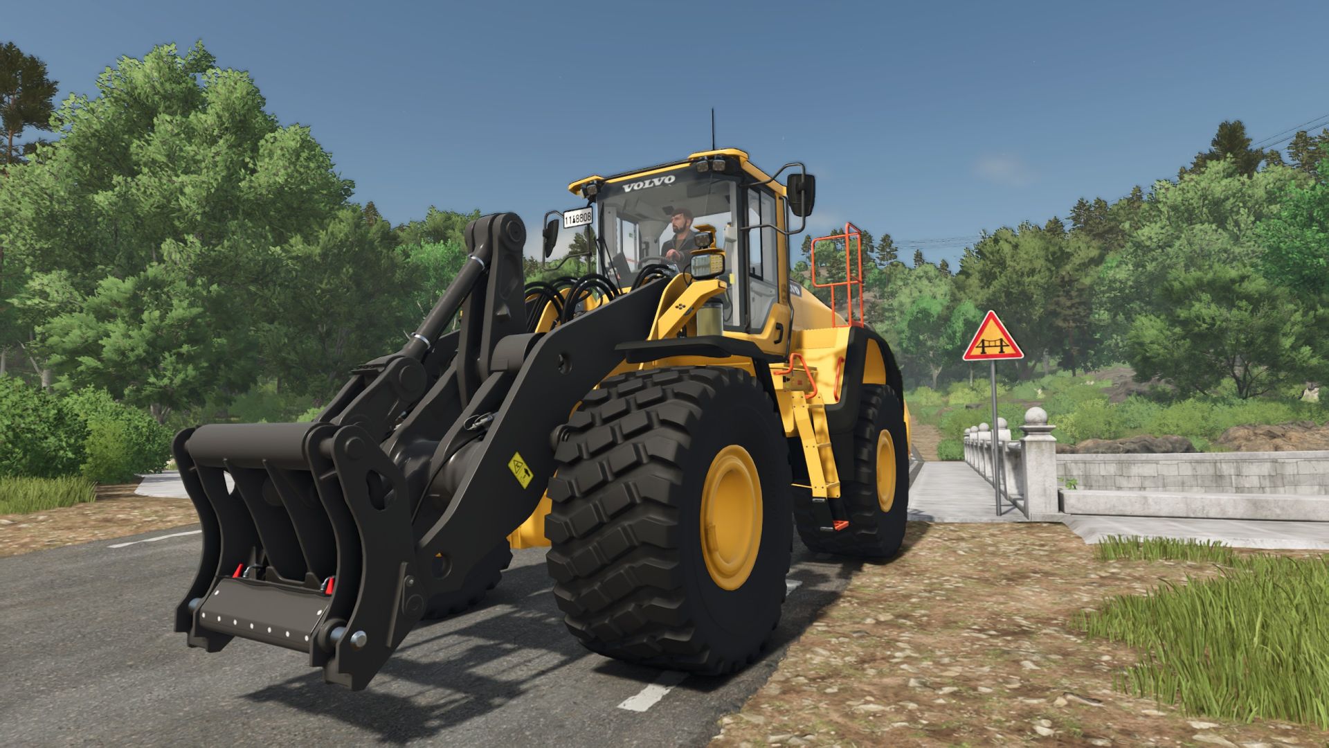 Volvo L180H without reverse warning