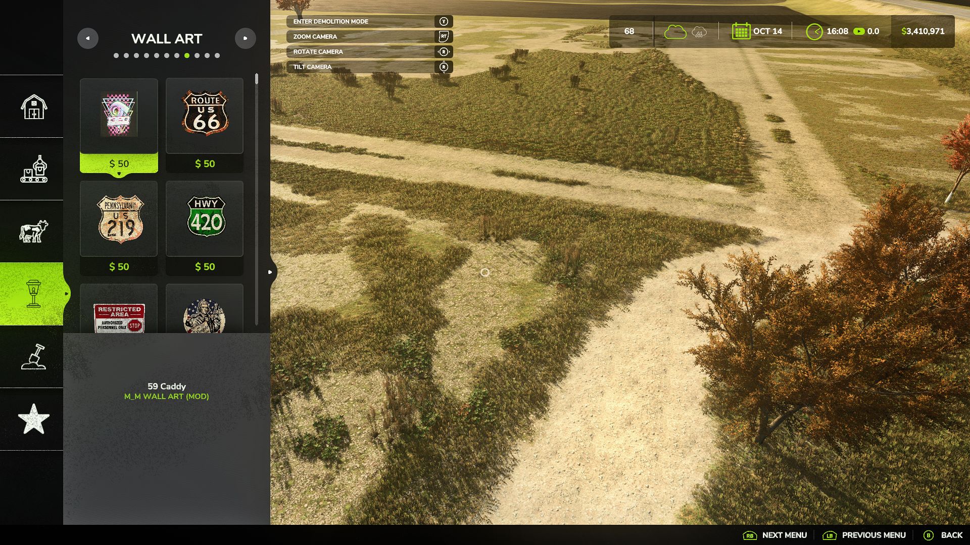 Pacchetto di decorazioni da parete