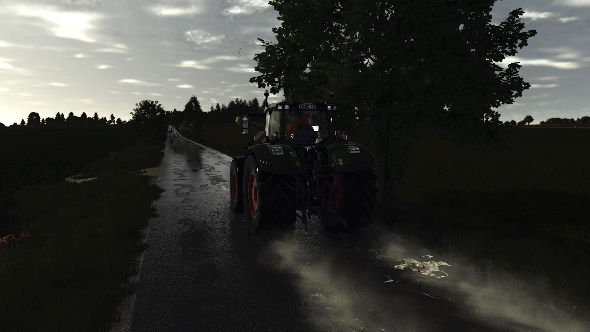 Water Projection Effect From Wheels