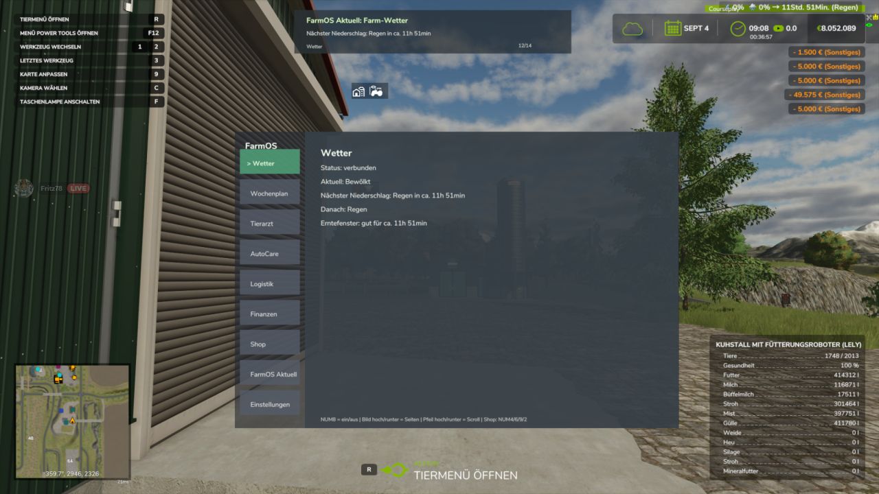 Prévisions météo HUD