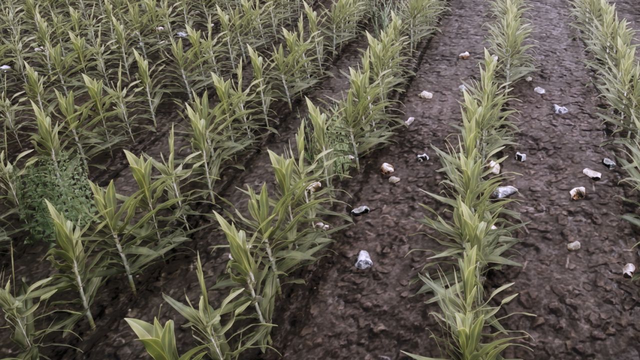 Weeds After Plowing