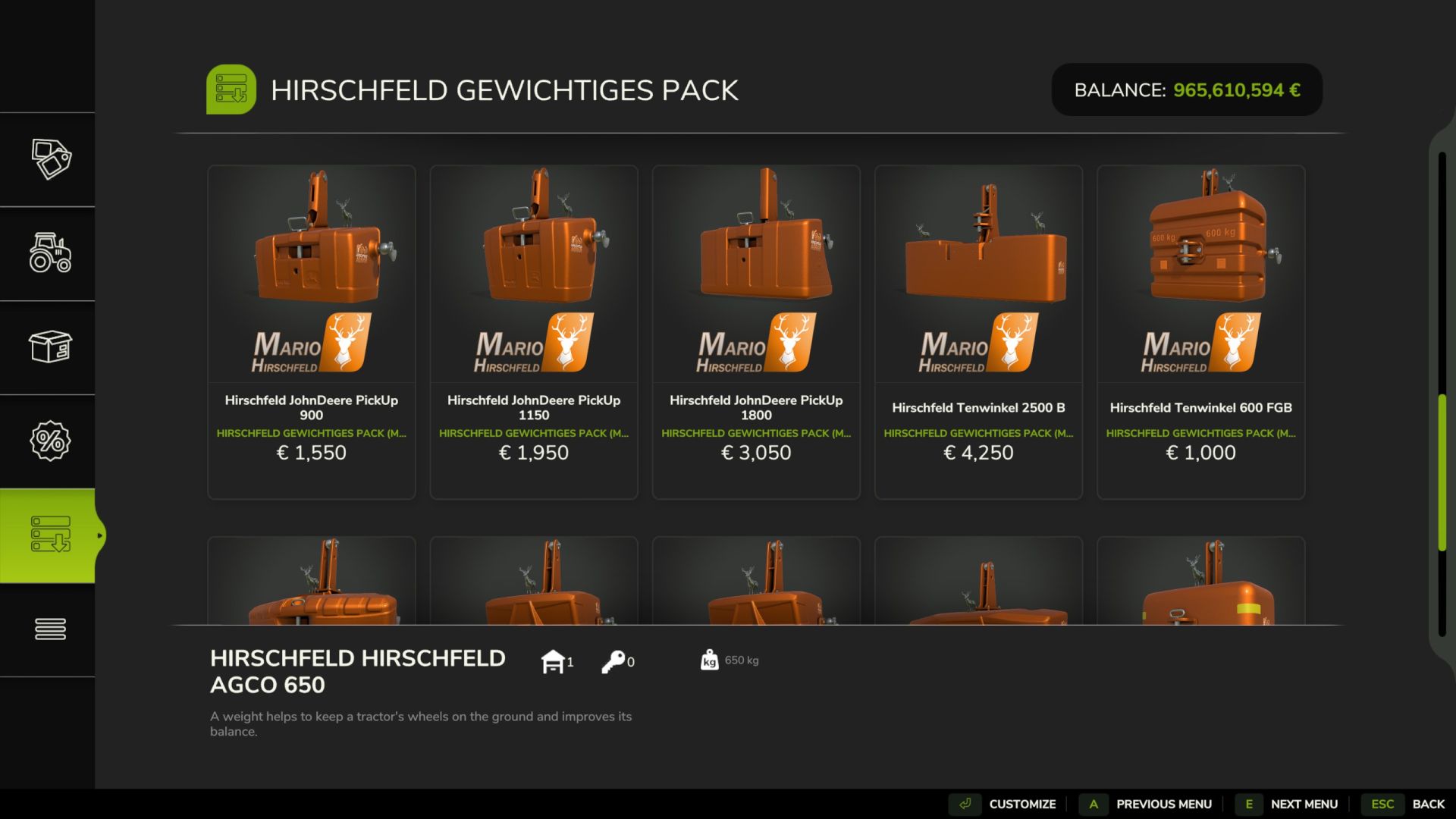 Weight Pack