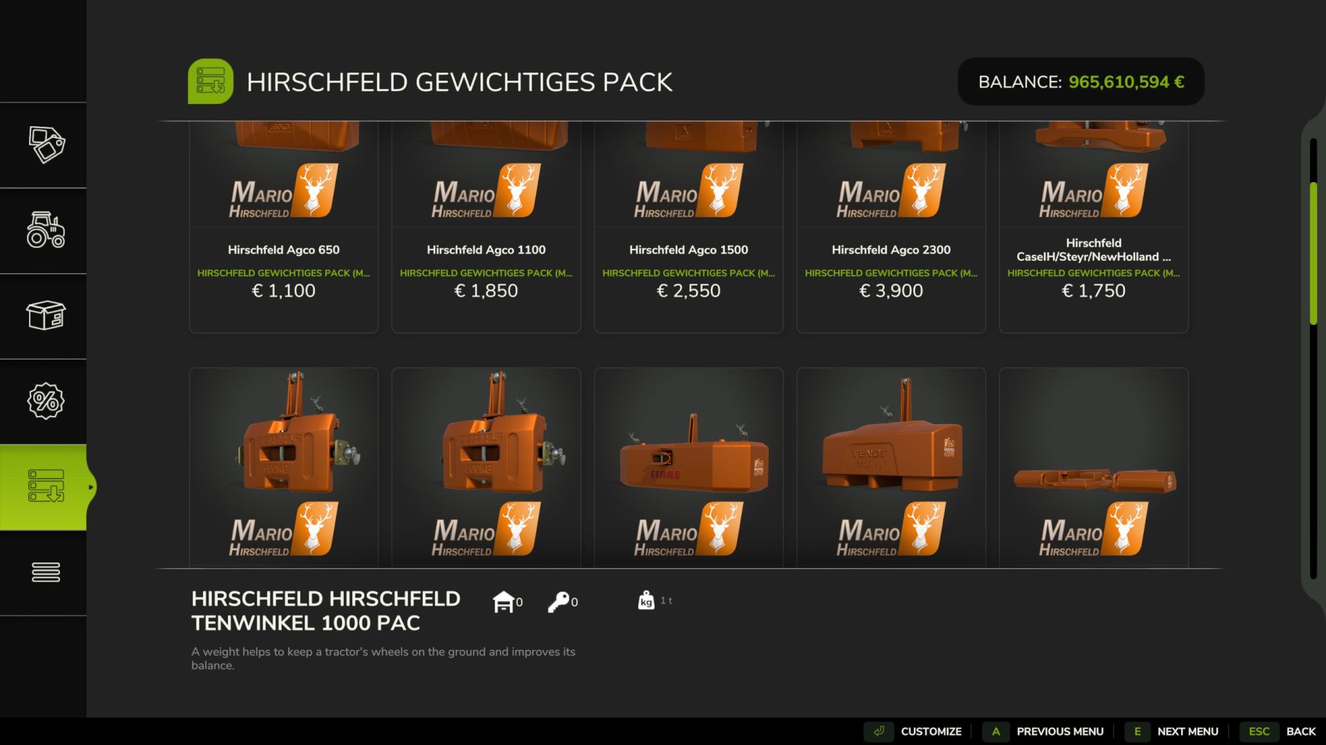 Weight Pack
