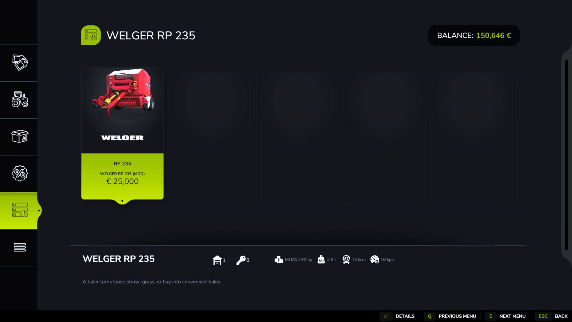 Welger RP 235 Profi