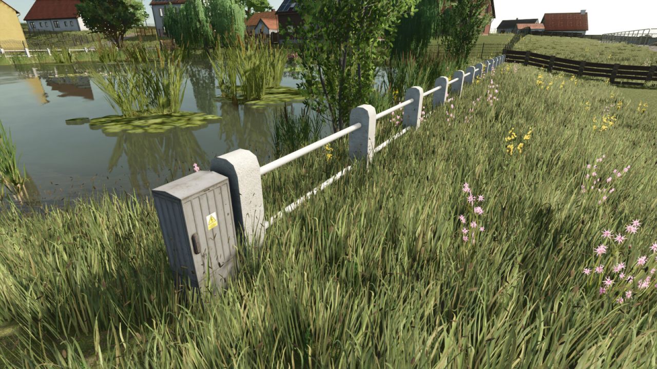 Ogrodzenie z białego gipsu (Prefab)