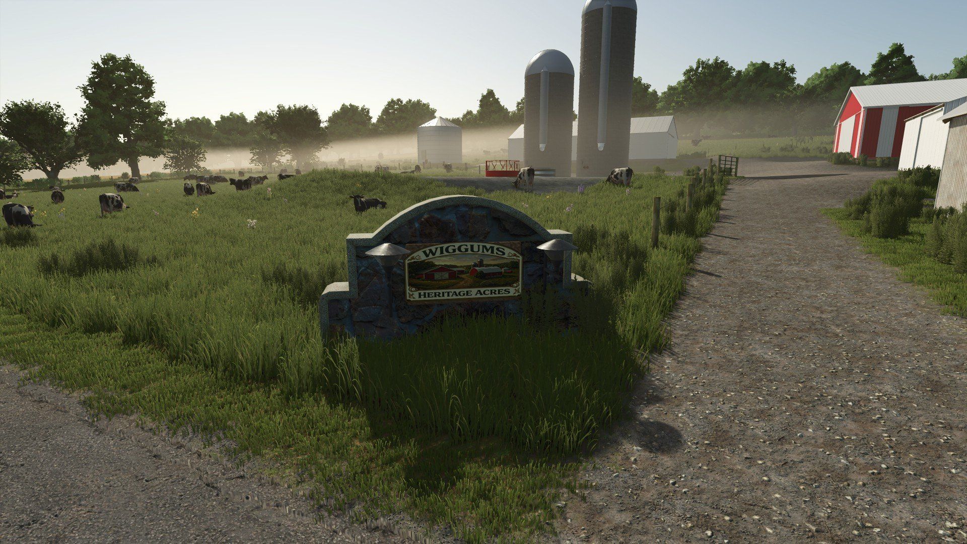 Шилд «Ферма Wiggums Heritage Acres».