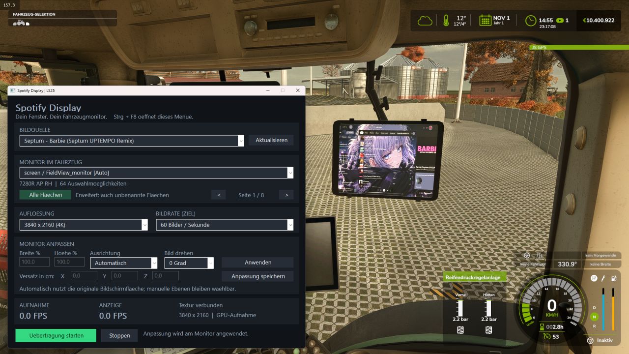 Ecrã no jogo das aplicações do Windows