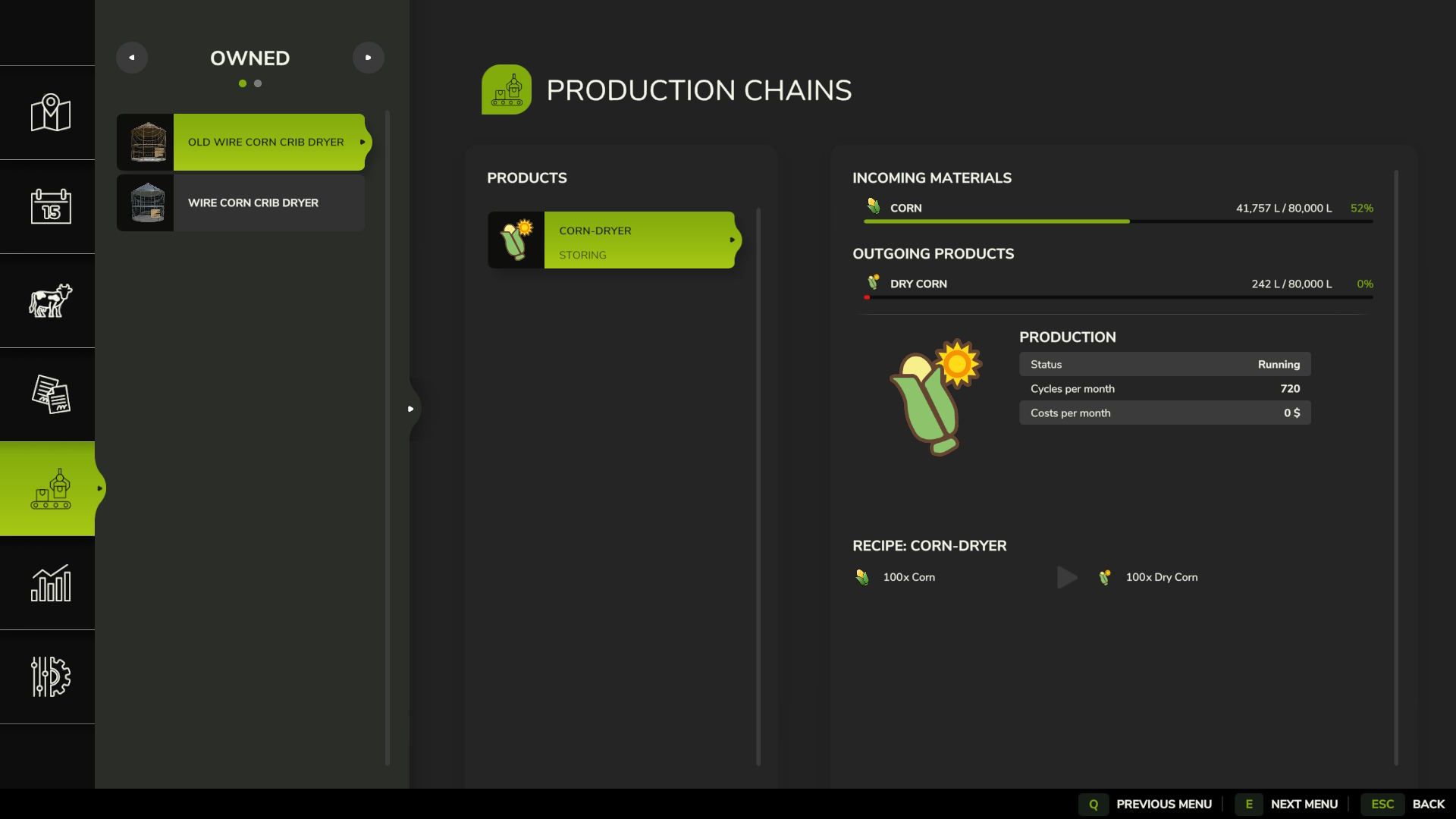 Wire Crib Corn Dryer