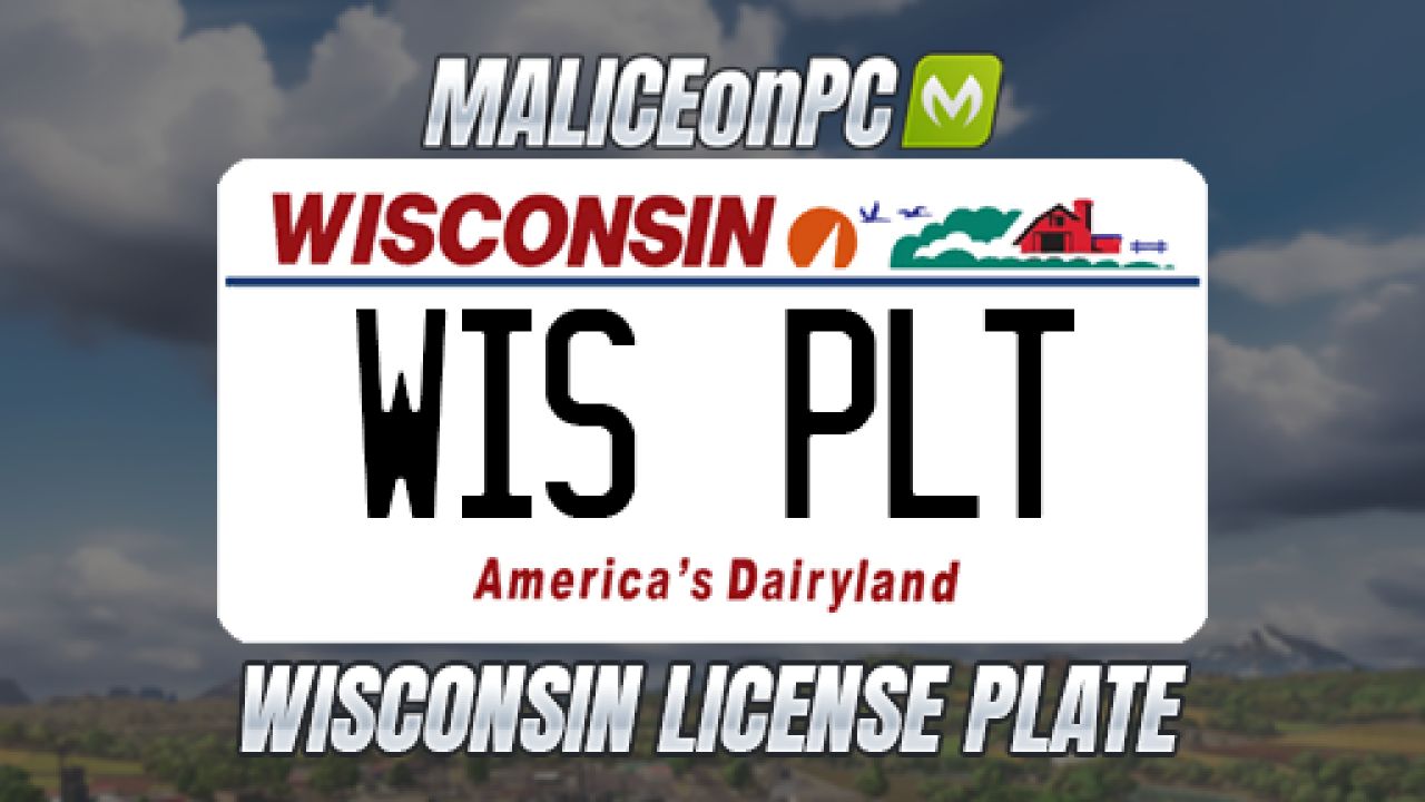 Wisconsin License Plate