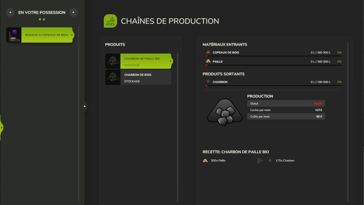 Queimador de lascas de madeira e palha