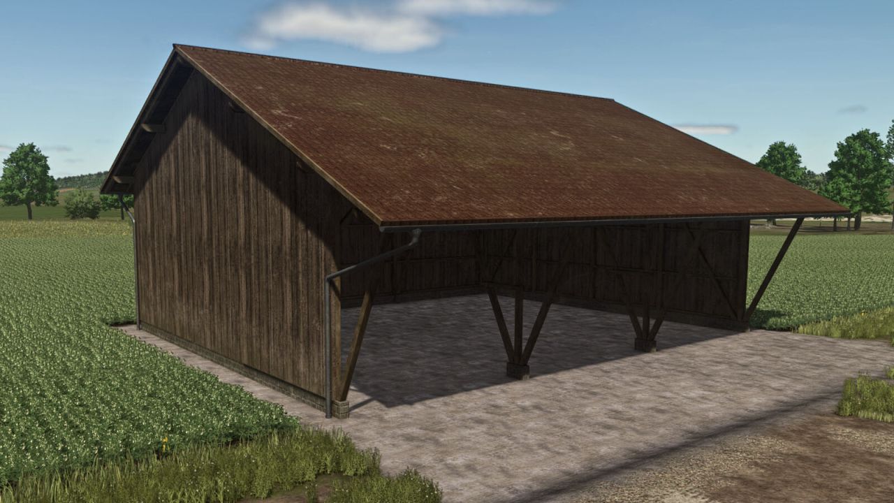 Houten schuur
