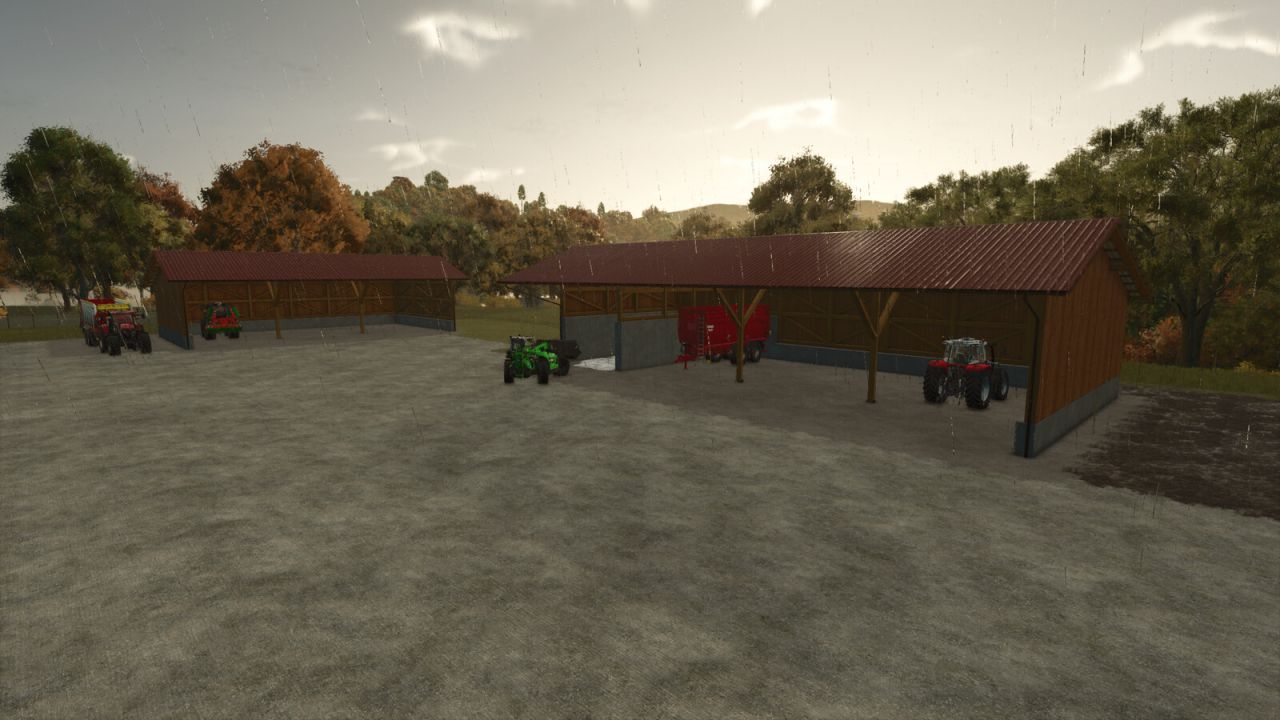 Holz Unterstand Set