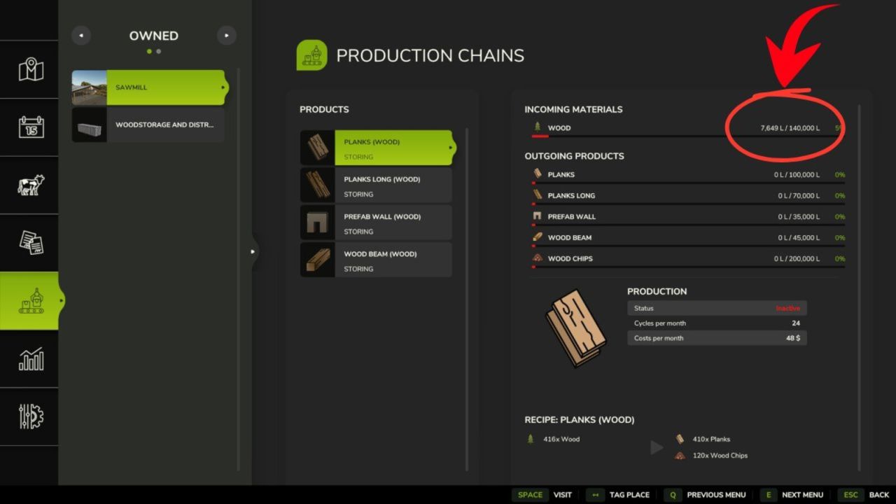 Houtopslag en -distributie