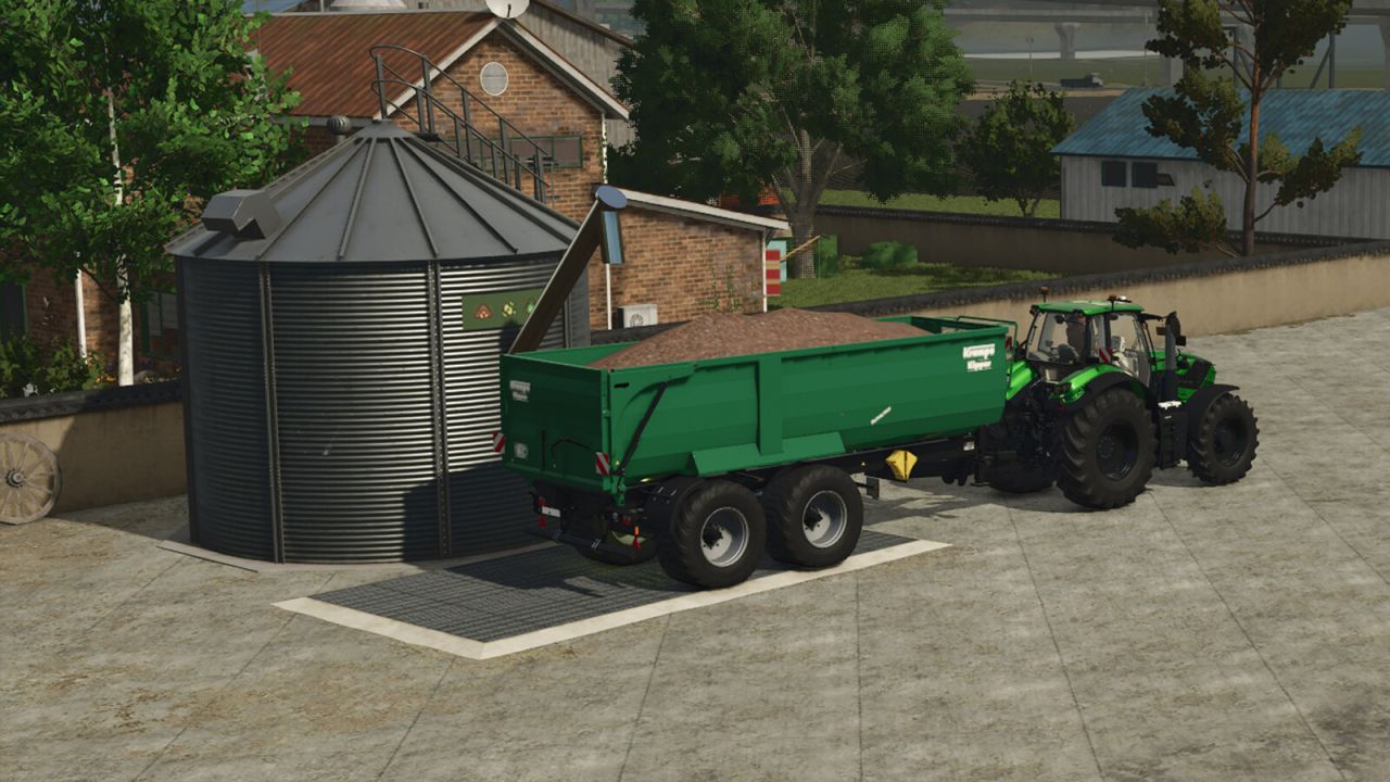 Woodchip And Grass Silo
