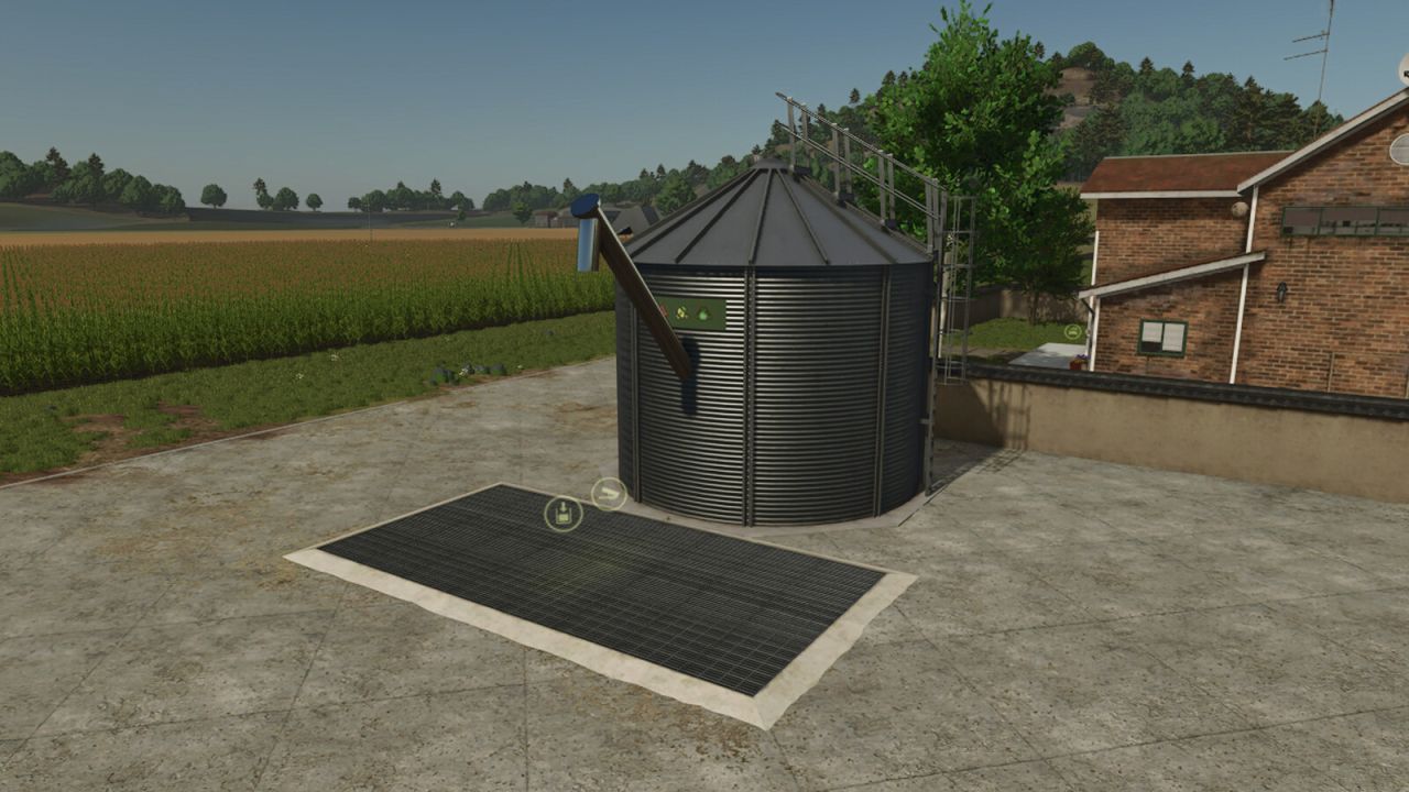 Woodchip And Grass Silo