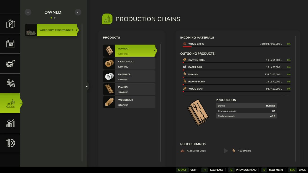 Houtsnippersverwerkingsfabriek