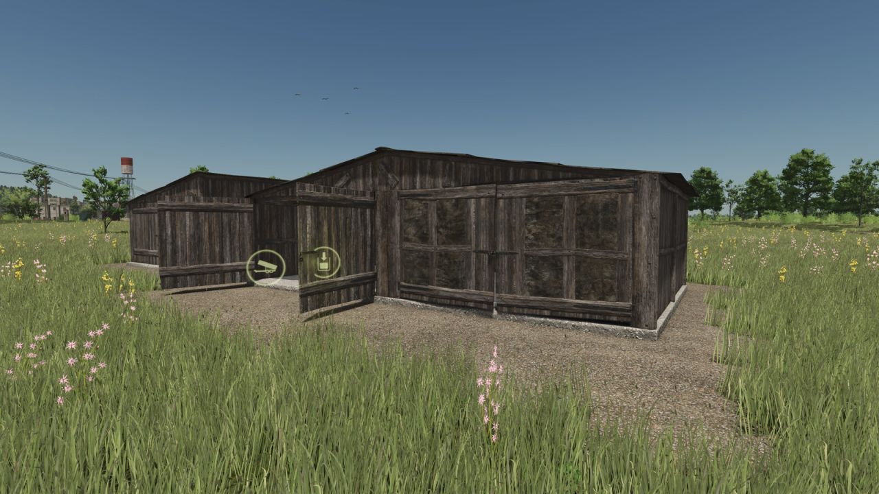 Pack de almacenamiento de madera para granja