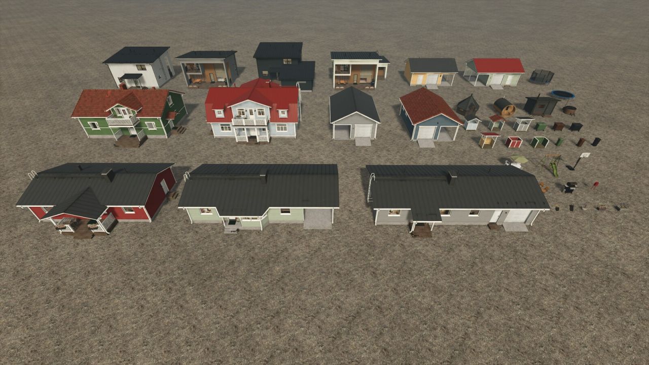 Drewniane domy wiejskie