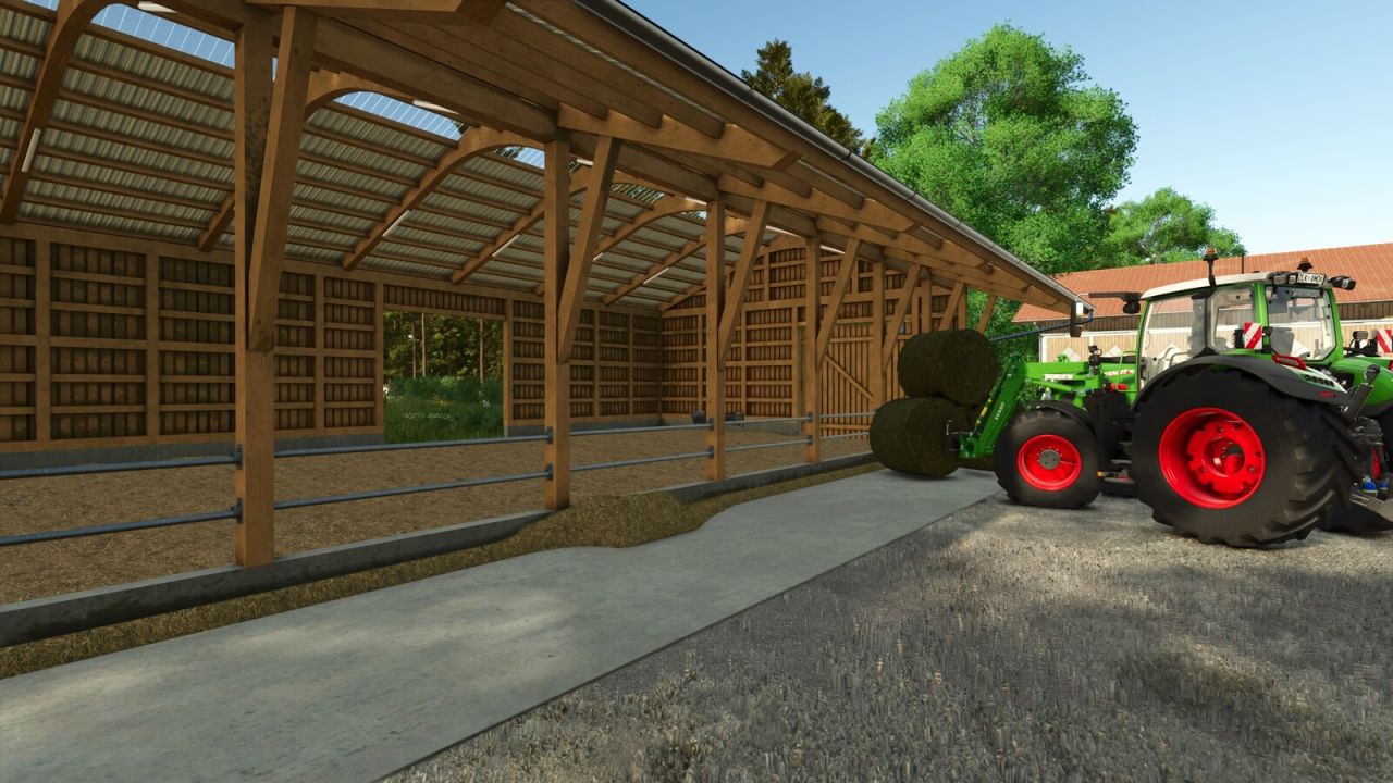 Bouton en bois avec pâturage