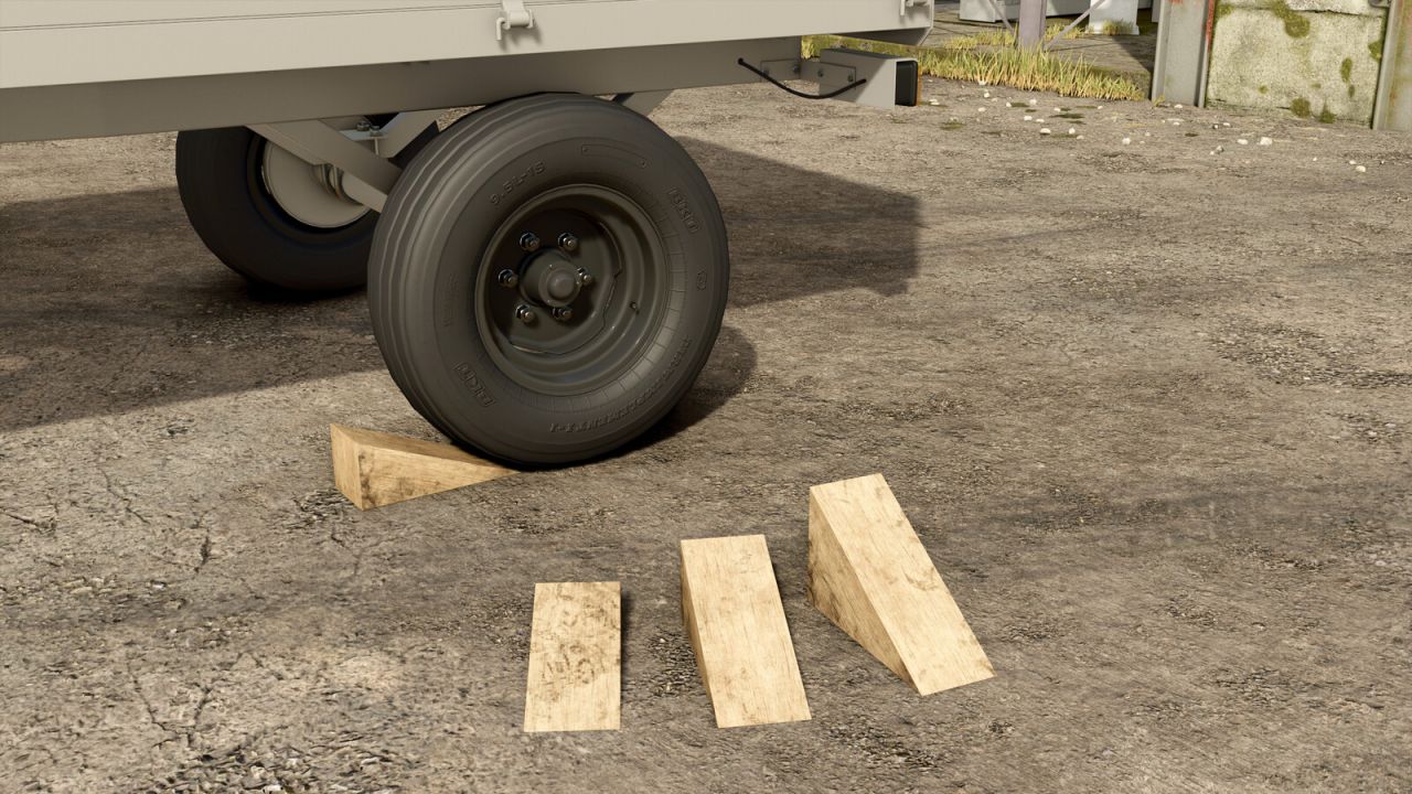 Cales de roue en bois