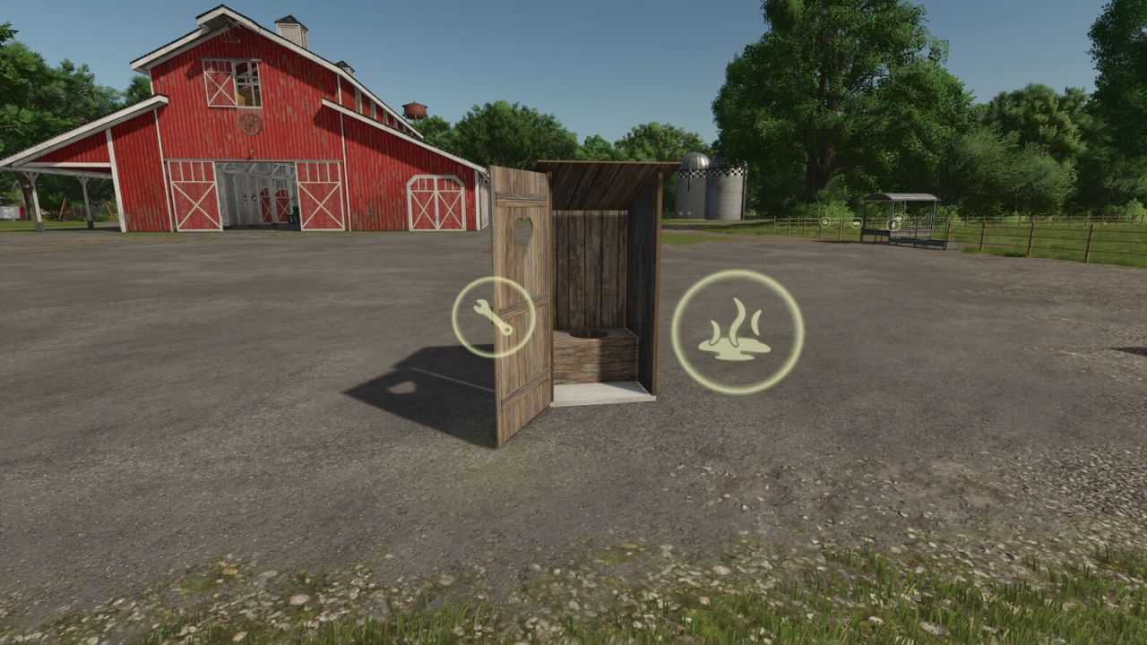 Деревянный туалет