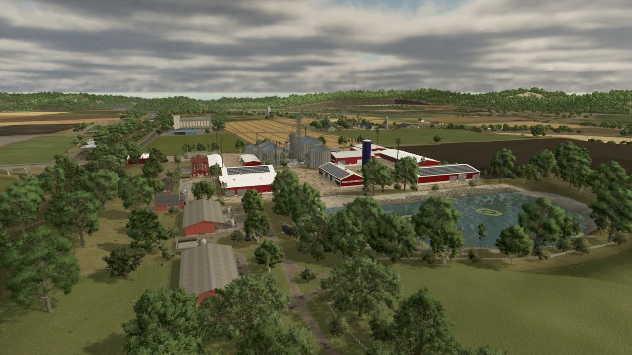 Enorme rode boerderij op Judith Plains Multifruit
