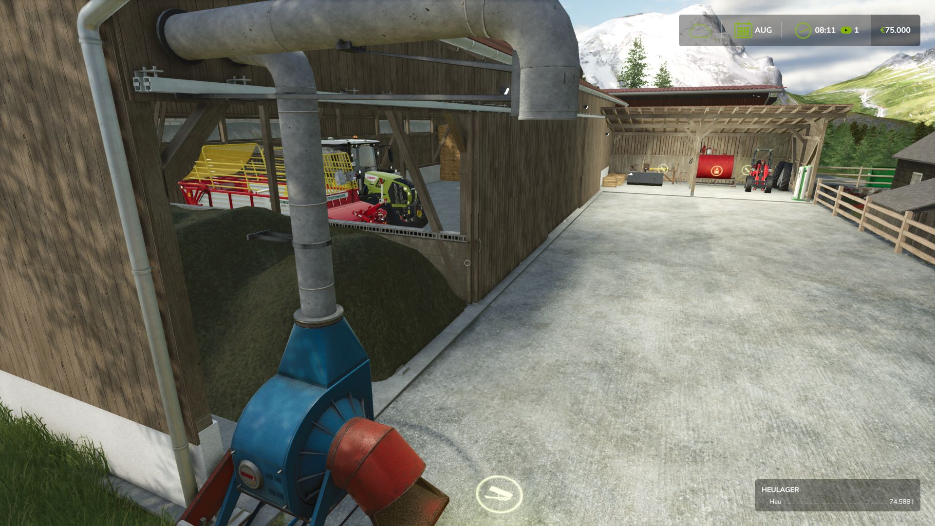 Mijn savegame op de Krampus Valley 2025-kaart