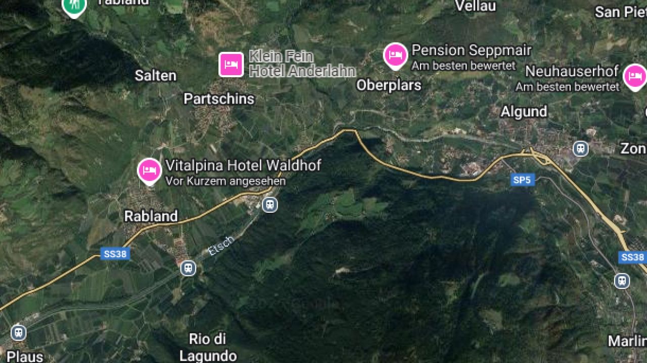 Alpine Map: Merano & Rablà