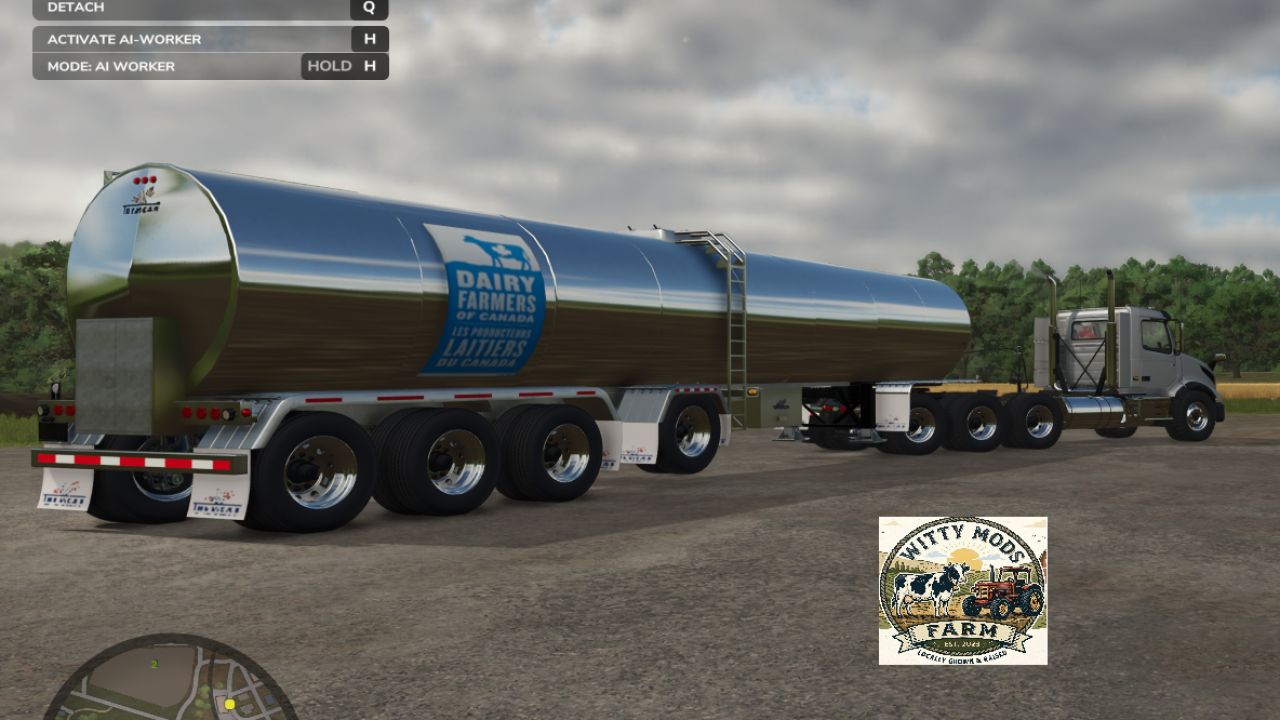 Camion canadese del latte