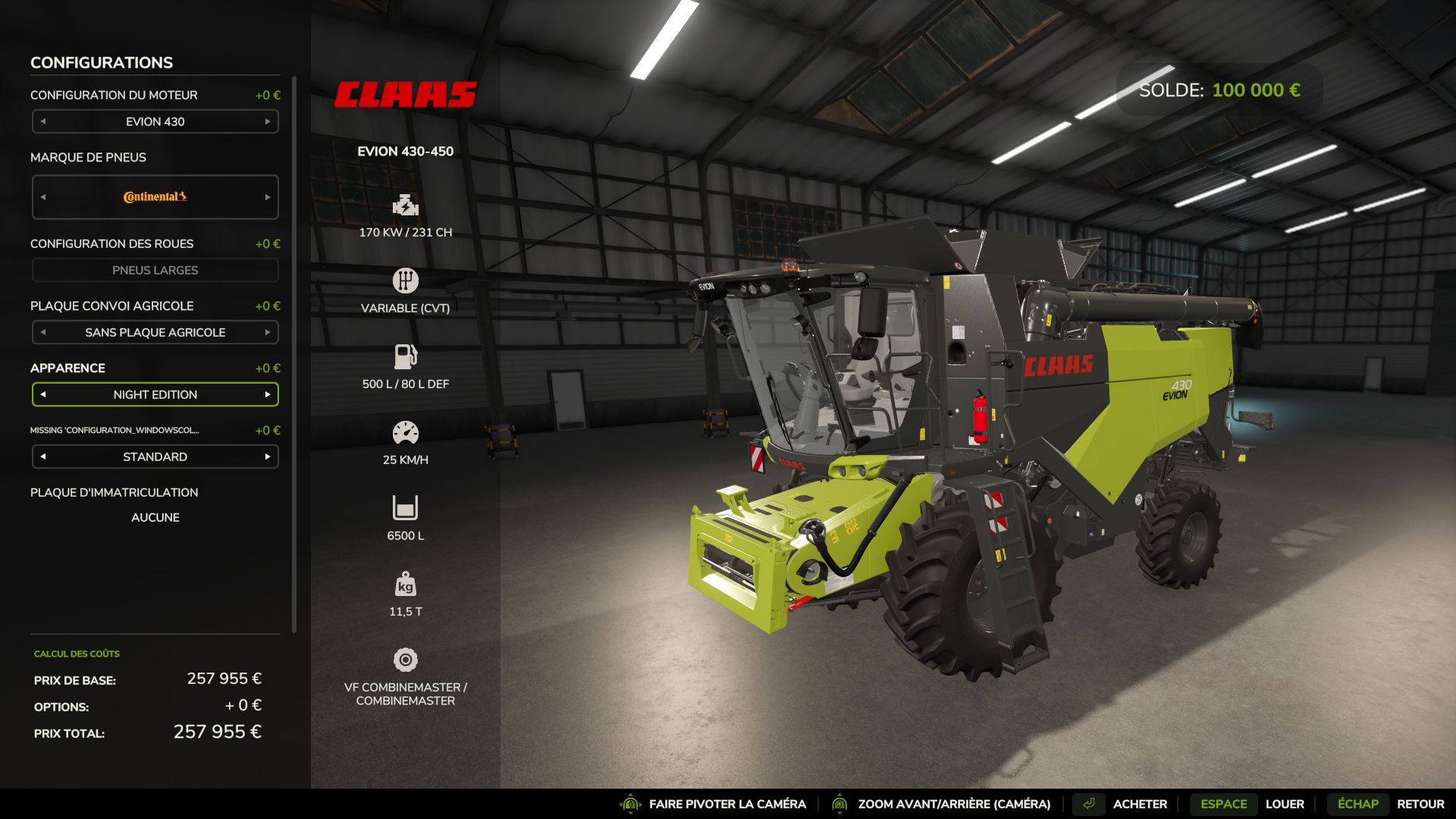 CLAAS Evion 410-450 Pack