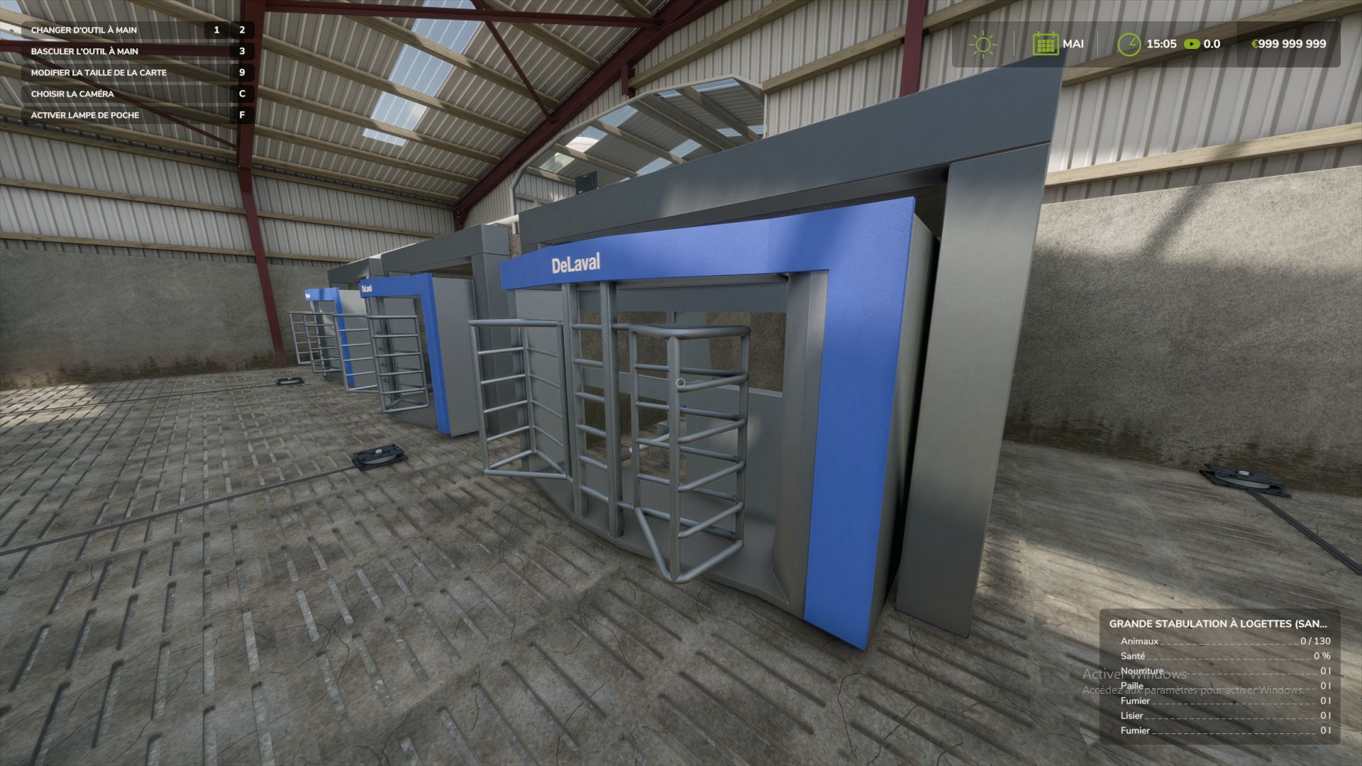 Kuhstall mit Liegeboxen