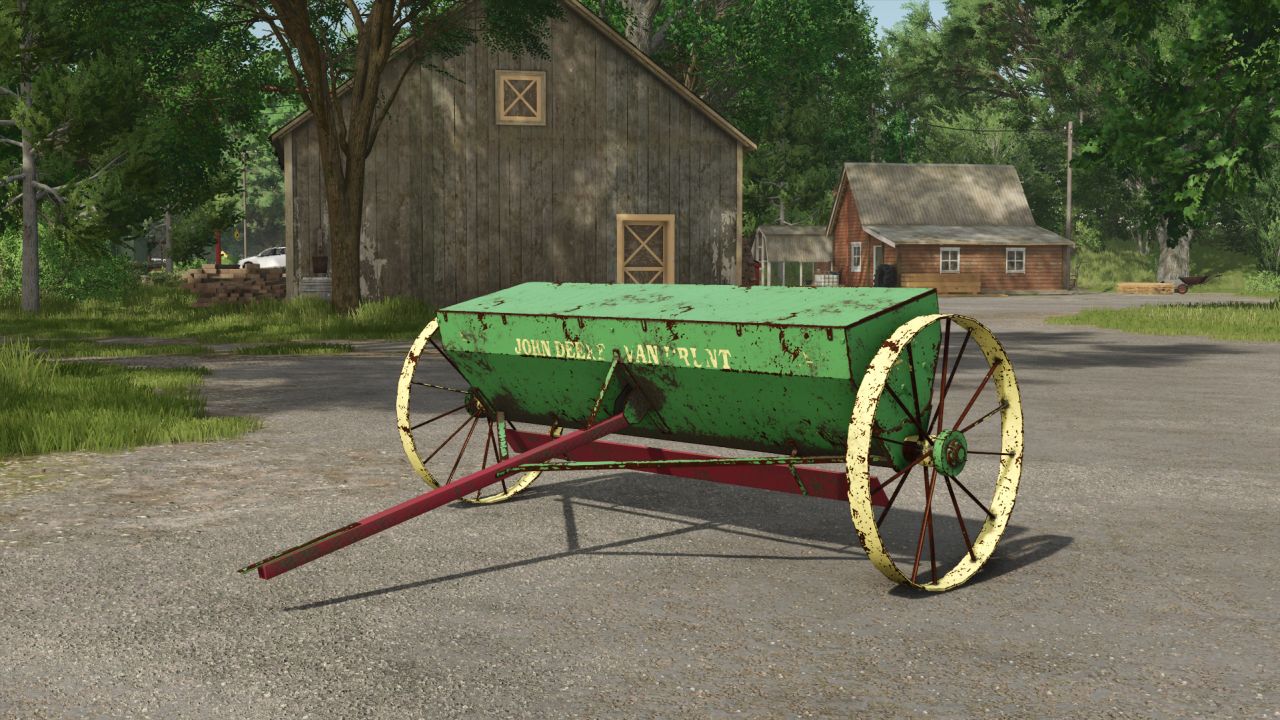 John Deere modèle H (épandeur d'engrais/chaux)