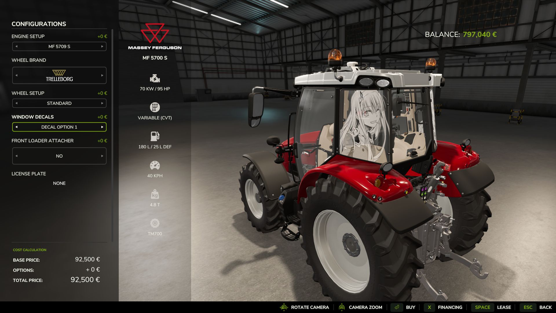 Massey Ferguson × Darling in the FranXX Pack