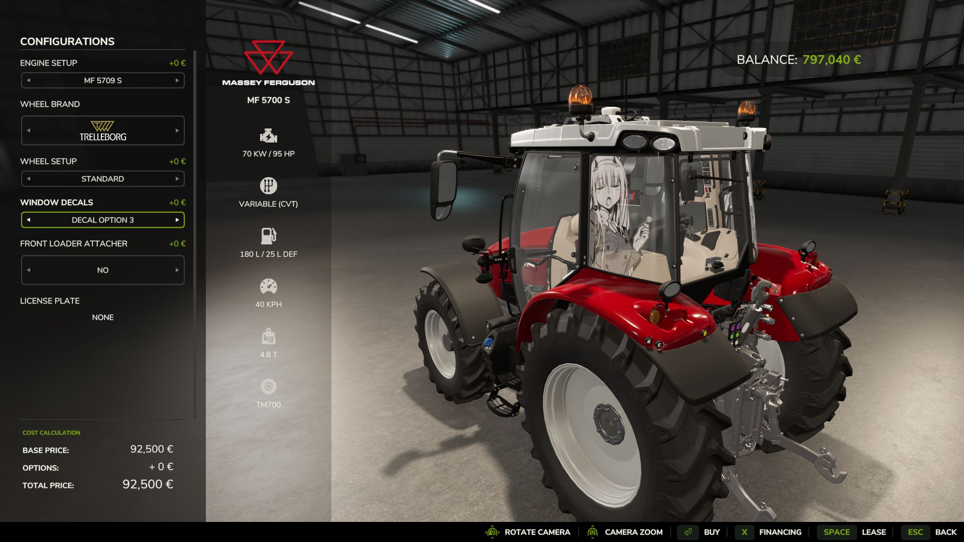 Massey Ferguson × Darling in the FranXX Pack