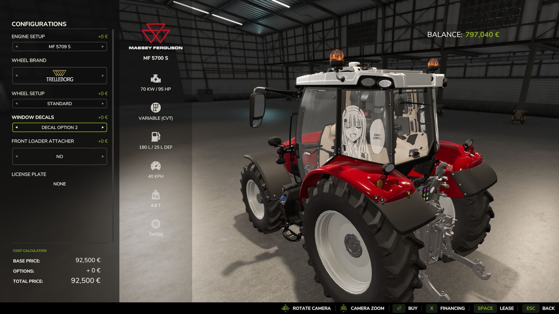 Massey Ferguson × Darling in the FranXX Pack