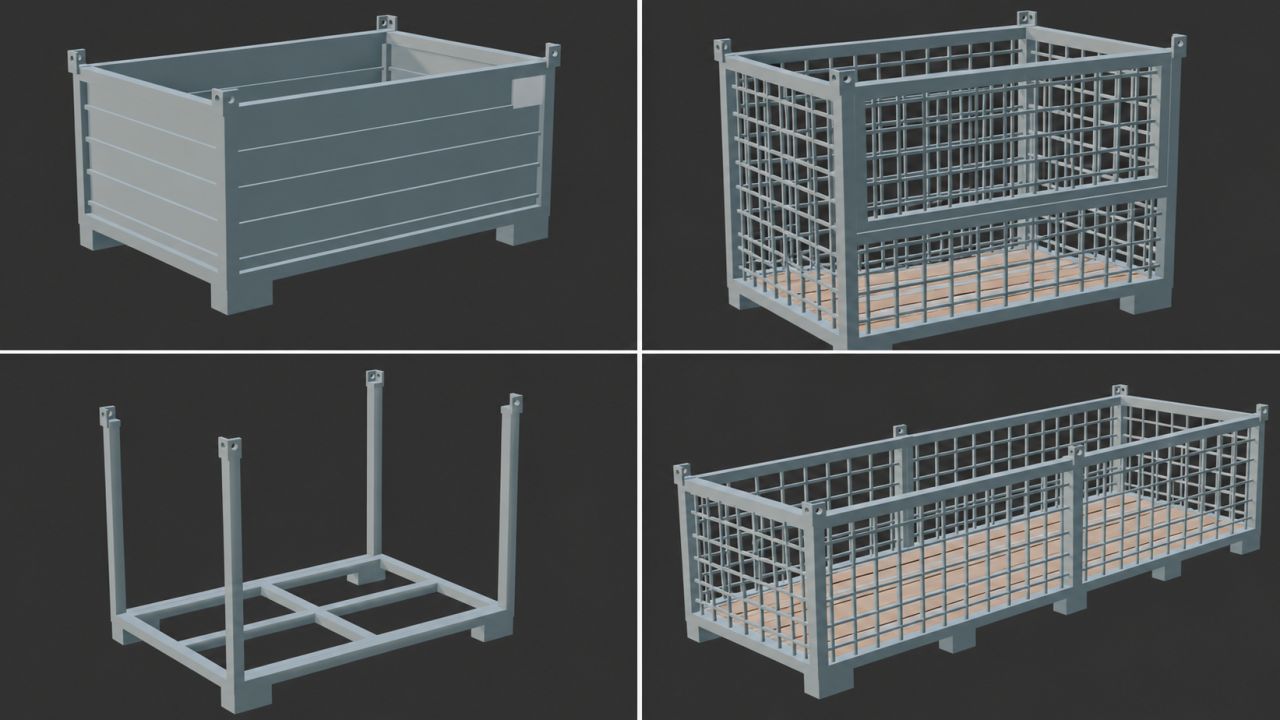 Set de caisses à palettes