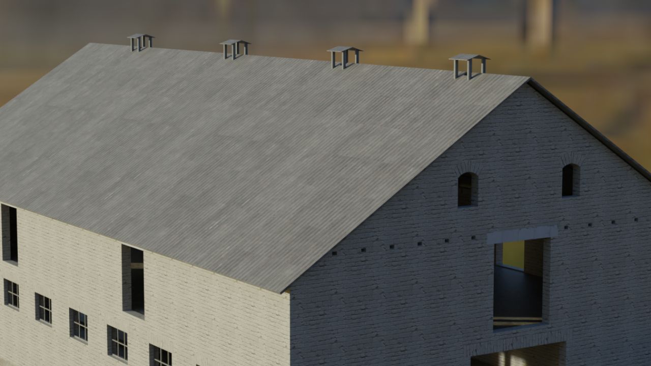 Polish White Brick Cowbarn