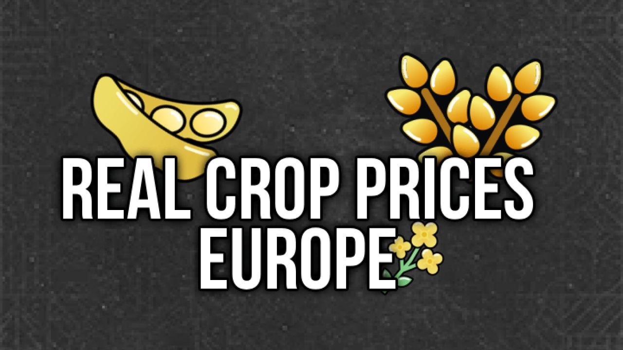 Prix ​​réels des cultures - Europe
