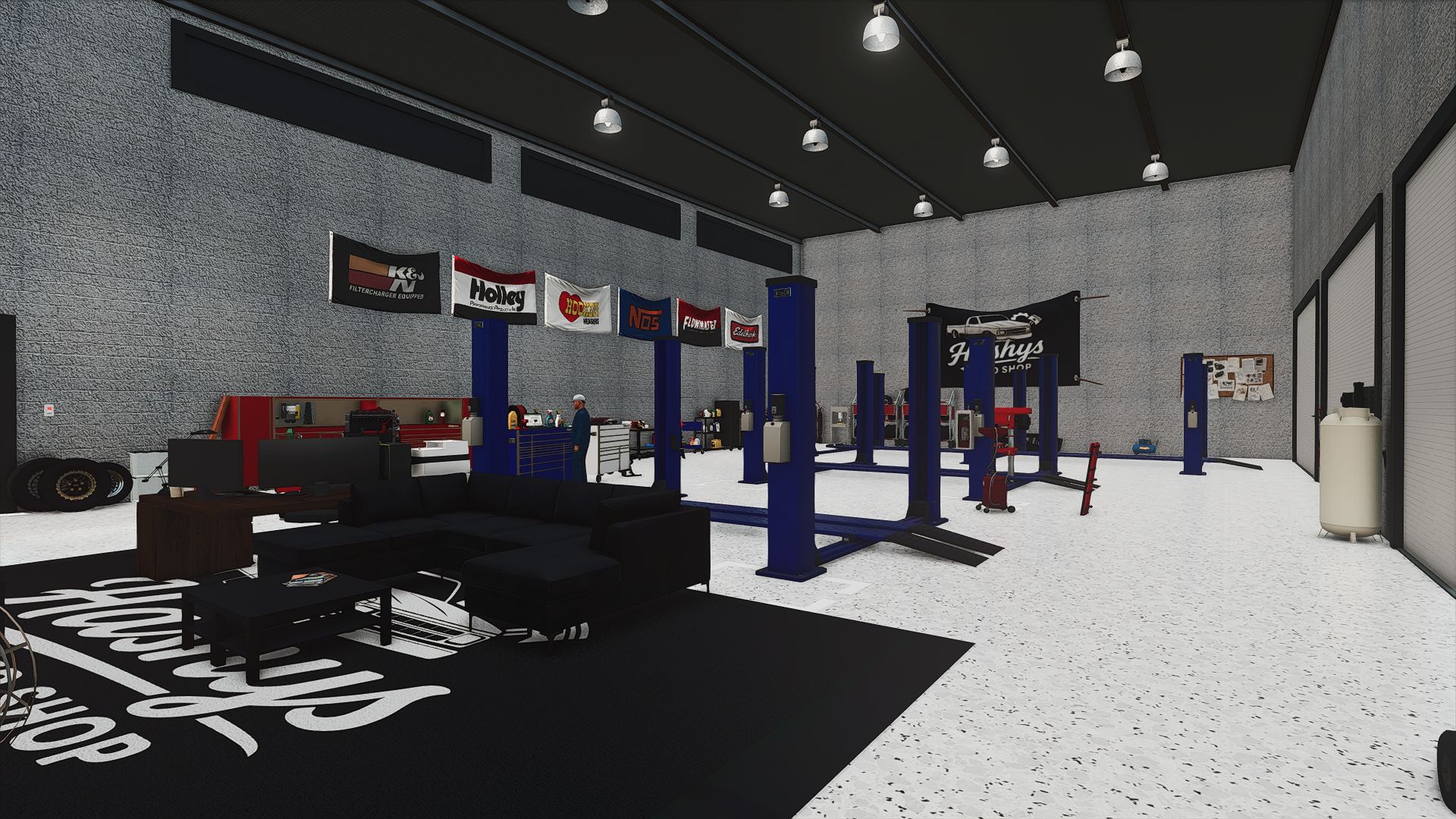 Showroom ve tamirci dükkan